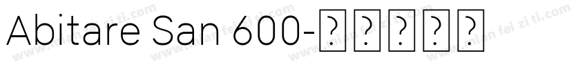 Abitare San 600字体转换